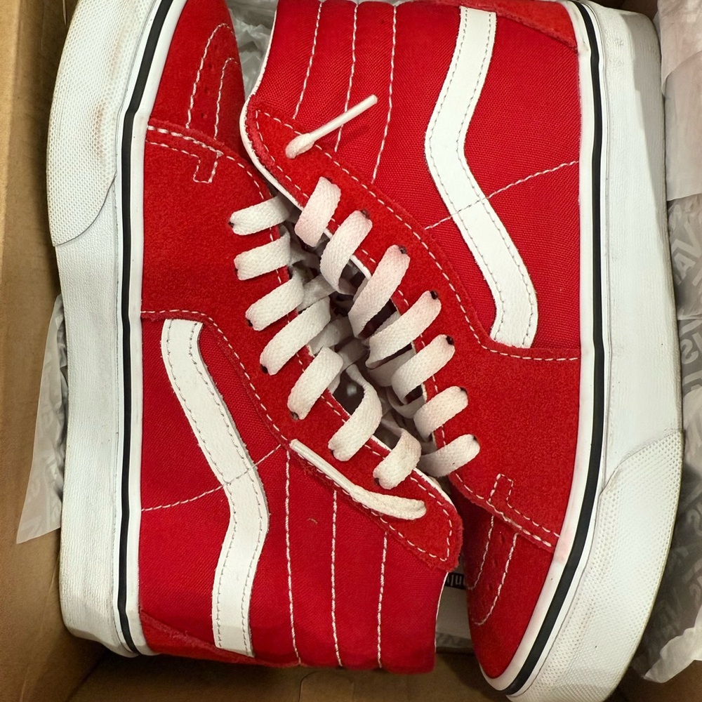 Vans Kids Red Sneakers